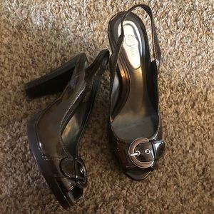 Bronze Leather heels